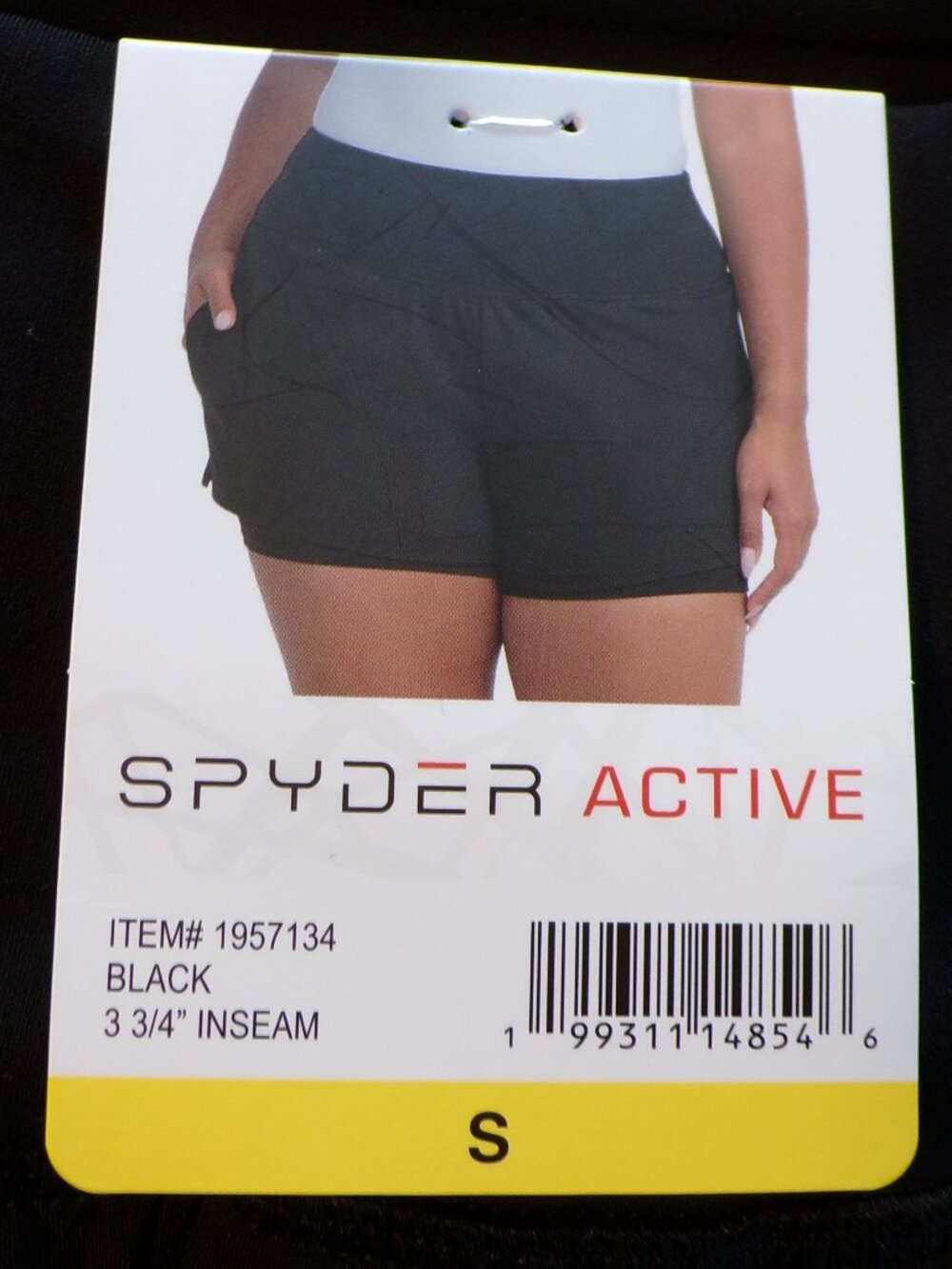 Spyder NWT Women's Black Running Short Choice of Size: Small, Large or XXL - Picture 6 of 10